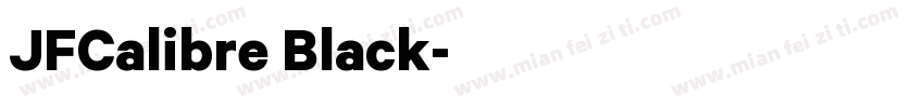JFCalibre Black字体转换